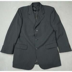 Brooks Brothers Wool‎ Blazer Mens 40R Charcoal Gray Made in Italy Sport Coat